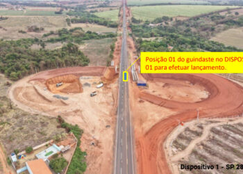 Lançamento de vigas na SP 284 altera tráfego entre Assis e Paraguaçu Paulista