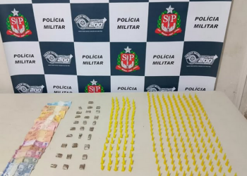 Polícia Militar apreende drogas e prende suspeito em Pompéia