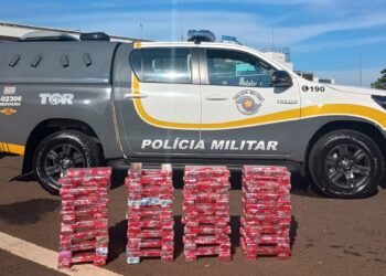 Policiamento Rodoviário prende dupla paraguaia com carga de maconha na rodovia SP-225