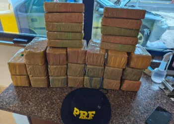 PRF apreende 50 quilos de pasta-base de cocaína e prende família em Lins