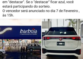 Atenção: falso sorteio de VW Tiguan continua fazendo vítimas em Marília