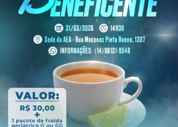 AEA Marília promove chá beneficente em prol da arrecadação de fraldas geriátricas