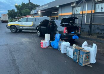 TOR apreende mercadorias contrabandeadas com casal na Rodovia Orlando Quagliatto