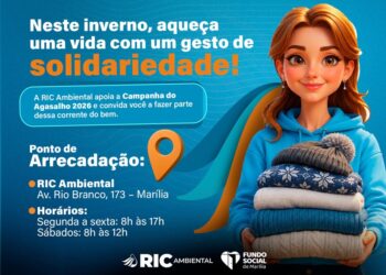 RIC Ambiental reforça solidariedade e apoia Campanha do Agasalho 2026 em Marília
