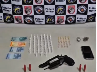 Força Tática prende homem com arma e entorpecentes na zona Norte