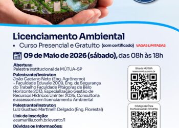 AEA Marília realiza curso presencial e gratuito sobre licenciamento ambiental amanhã, dia 9, na Unimar com patrocínio da Mútua São Paulo