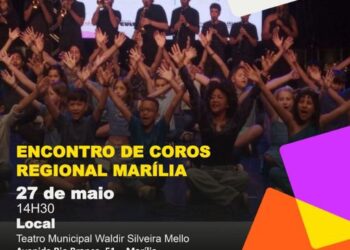 Guri de Marília celebra 20 anos com 400 coralistas no Teatro Municipal