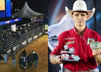 Peão campeão nacional morre após ser pisoteado por touro em rodeio de Votuporanga