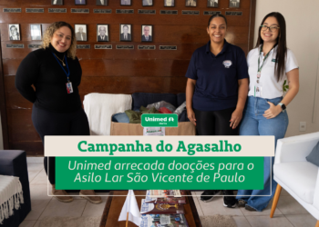 Campanha do Agasalho Unimed arrecada doações para o Asilo Lar São Vicente de Paulo