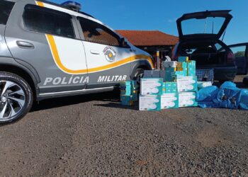 Policiamento Rodoviário apreende carga de eletrônicos avaliada em R$ 40 mil em Palmital