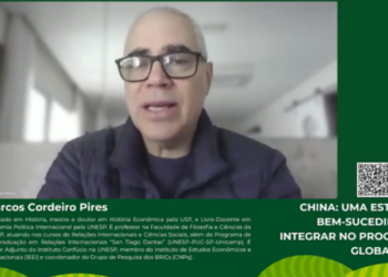 Marcos Cordeiro aborda a estratégia de globalização da China em live no Conexão Engenharia da Federal Fluminense