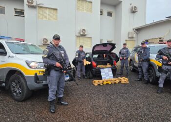 Polícia Rodoviária prende dois homens com quase 150 quilos de maconha em Maracaí