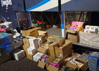 TOR apreende R$ 850 mil em mercadorias contrabandeadas na SP-333 em Florínea