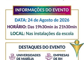 Feira de Profissões do “Augustão” chega à 3ª edição com apoio da Prefeitura de Marília
