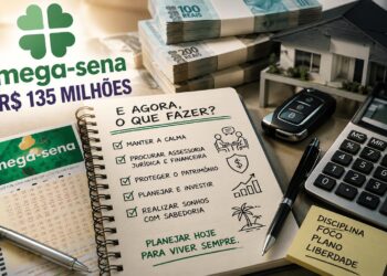 Mega-Sena acumulada em R$ 135 milhões para hoje