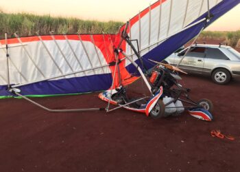 Acidente aéreo mobiliza socorristas em área rural de Santa Cruz do Rio Pardo