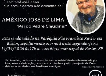 Morre aos 82 anos Américo José de Lima, pai do Padre Claudinei
