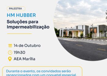 AEA Marília realiza palestra gratuita sobre soluções para impermeabilização dia 14