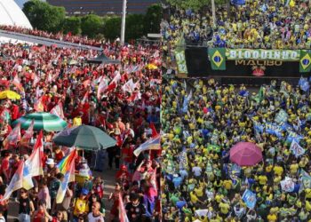 Em Brasília, atos por Lula e Flávio ficam a 2 km de distância